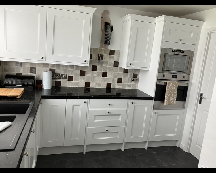 Timber kitchen after spray (slider)